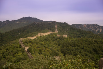 The great chineese wall in mutianyu