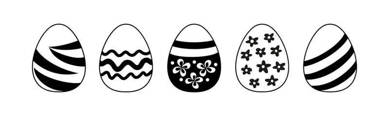 Easter eggs set.