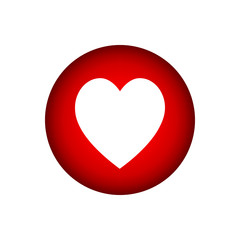 3d vector red love round blue cartoon bubble emoticon for social media Facebook Instagram Whatsapp chat, comment reactions, icon template like emoji character message