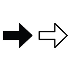 arrow icon.  line design. arrow set for web, site or application design