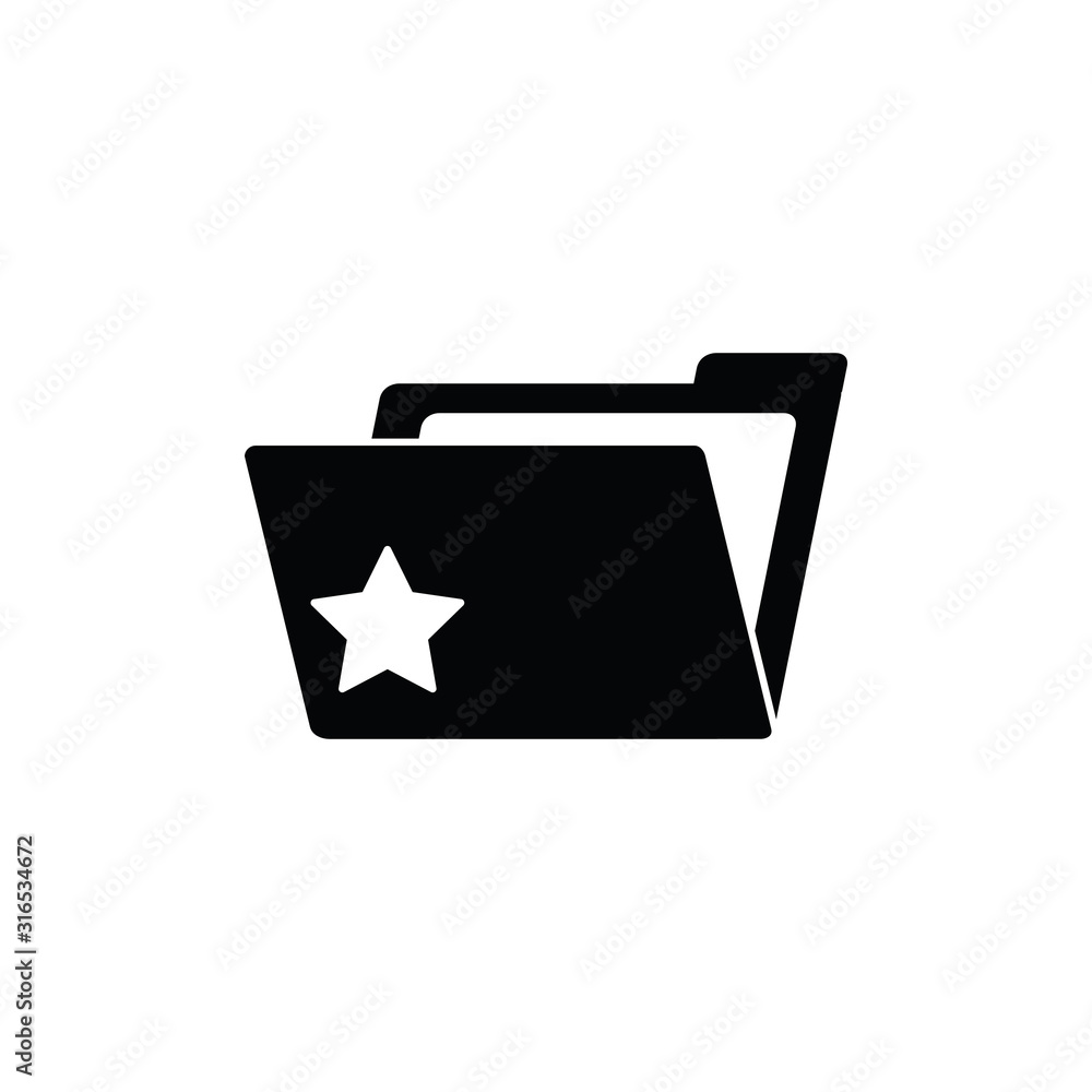 Poster file folder - vector icon