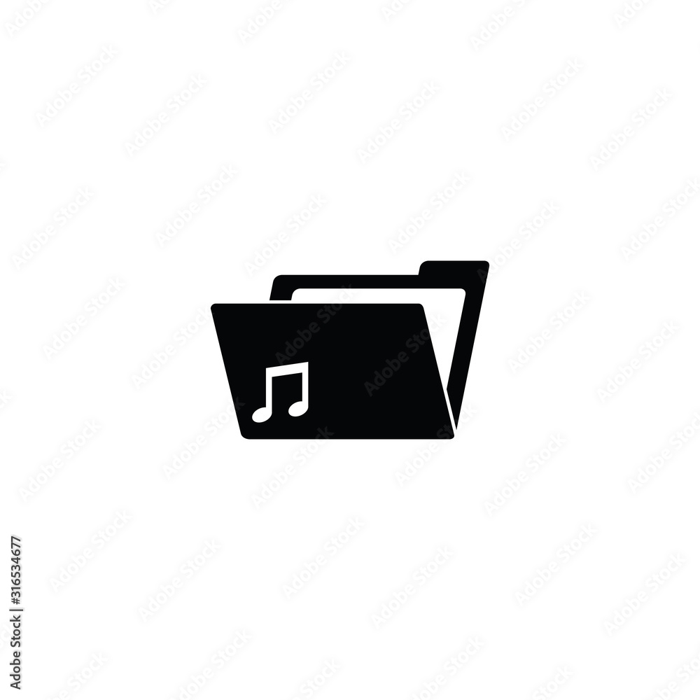Poster file folder - vector icon