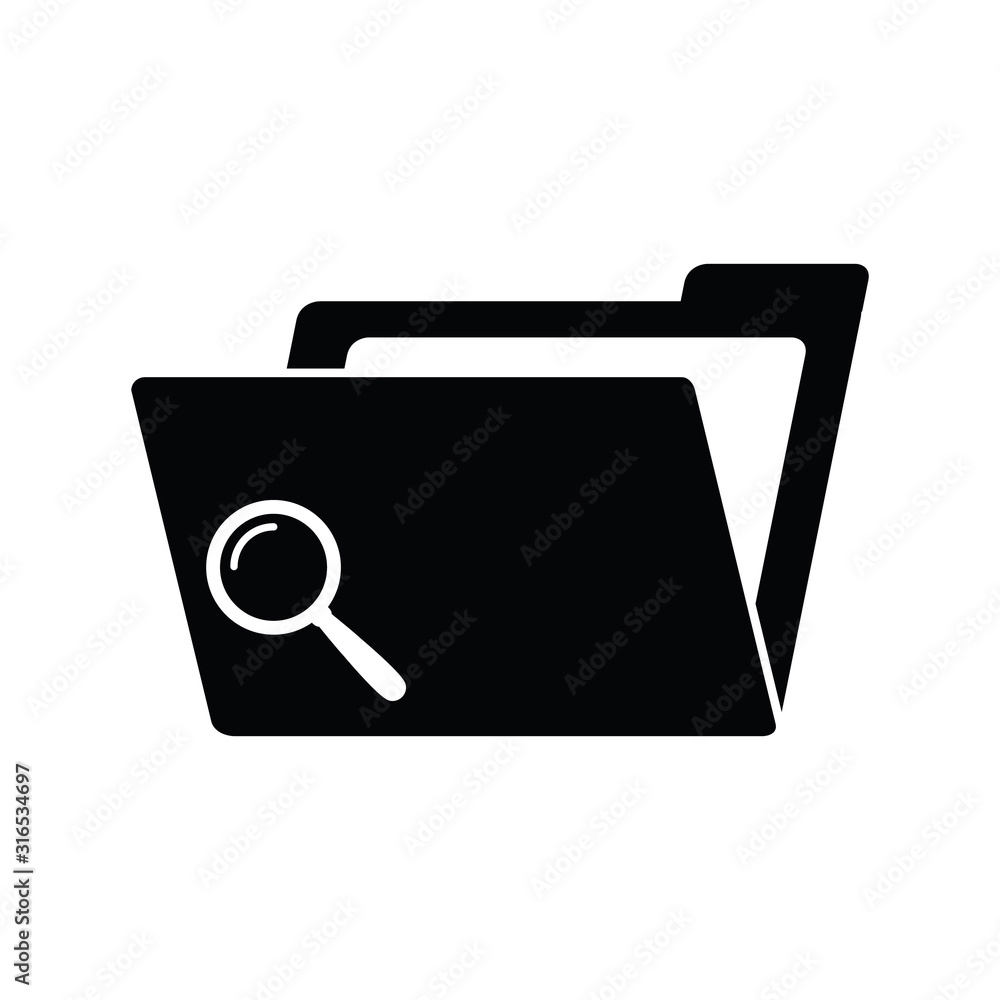 Poster file folder - vector icon
