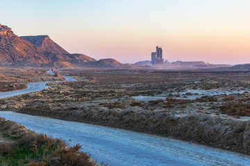 Stone quarry in the Gobustan desert
