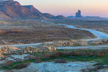 Stone quarry in the Gobustan desert