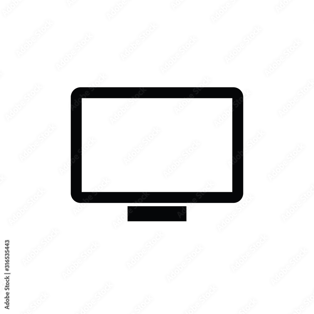 Poster laptop vector icon/ notebook vector icon.