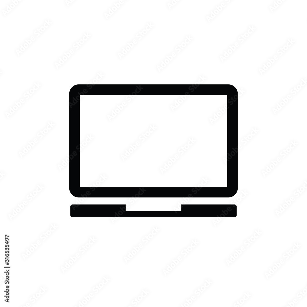 Poster laptop vector icon/ notebook vector icon.