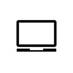 Laptop vector icon/ notebook vector icon. 
