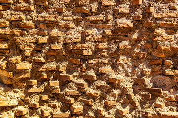 Ancient Roman brick wall background