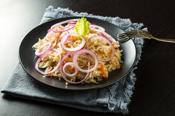 Image with sauerkraut.