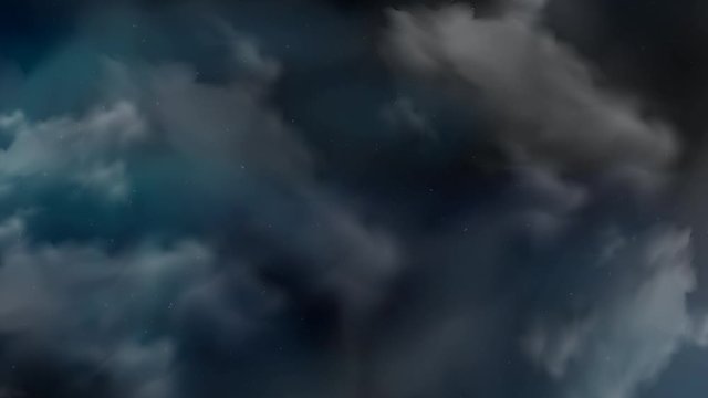 Abstract animated atmosphere cloud in night background