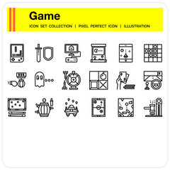 Game icons set