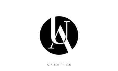 ua or au logo design vector icon symbol