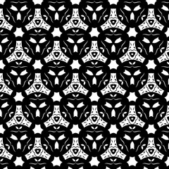 Abstract seamless simple pattern style surrealism avant-garde. pattern black and white