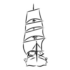 illustration of a ship