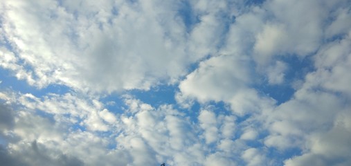 blue sky with clouds