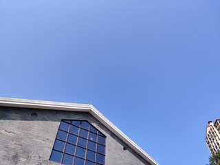 Classical architecture with blue sky