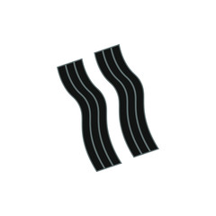 vector icon with bacon strips