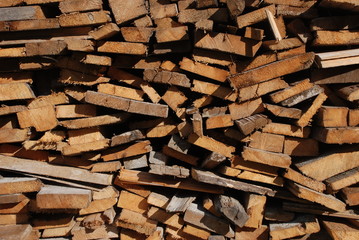 Sliced Boards are stacked and cut across. Could be used as texture.