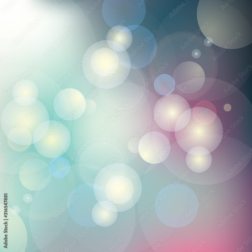 Aufkleber abstract light blur and bokeh effect background