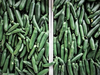 closeup of fresh zucchini