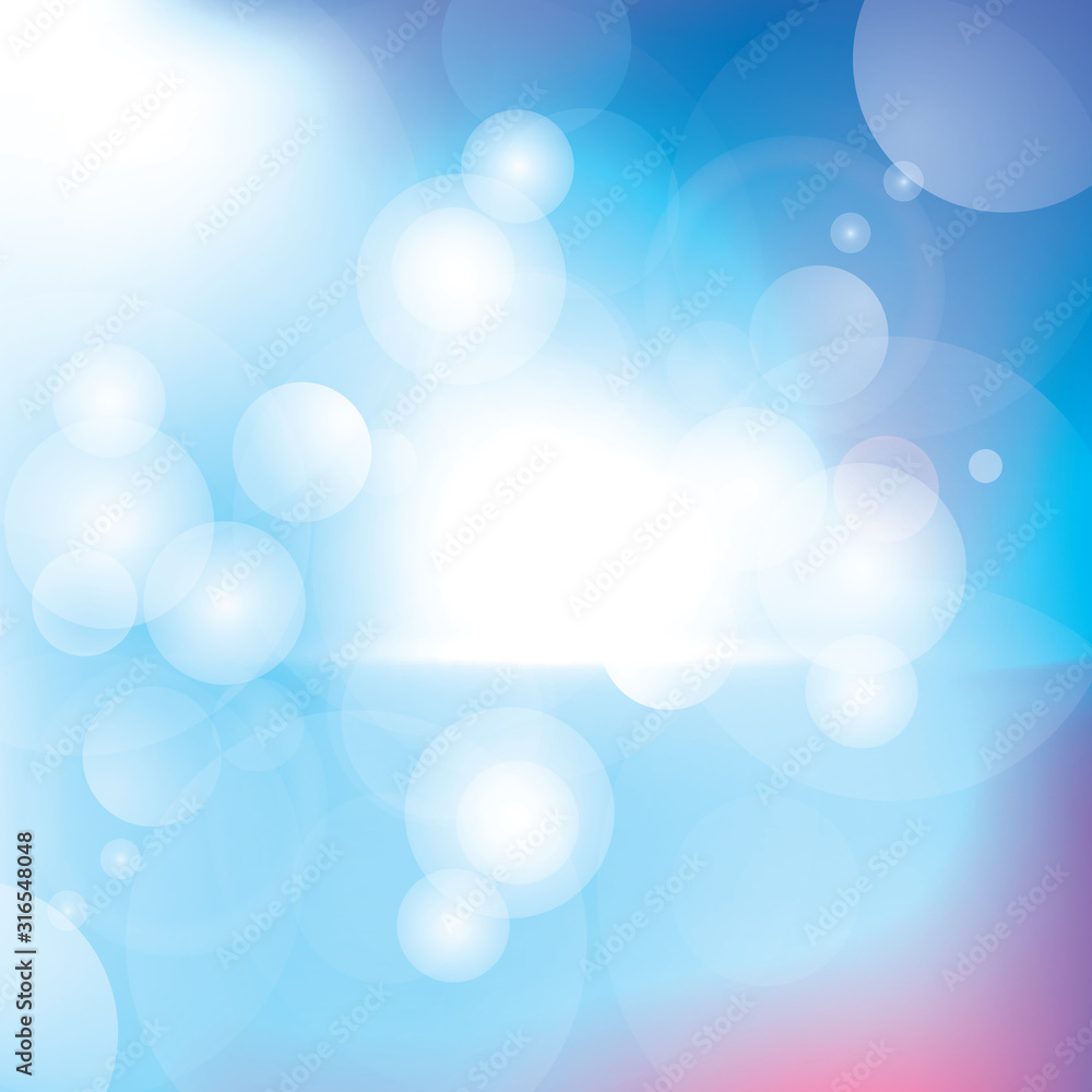 Poster abstract light blur and bokeh effect background