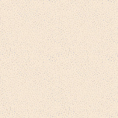 Vector seamless texture of sand. Grainy background with small particles, beige, brown and gray dots. Imitation on natural sandstone surface. Repeatable design element for decoration, render, backdrop