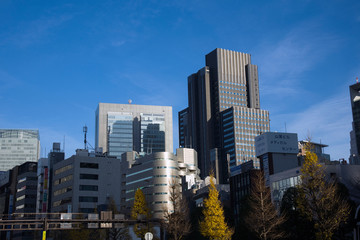 Blue sky in Tokyo