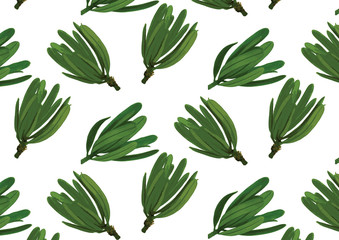 Green leaves pattern background. pattern with Spring leaf  Summer or Spring background design, card, print or background.