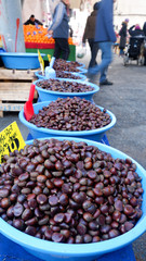Chestnuts on a bazaar in Istanbul, Turkey