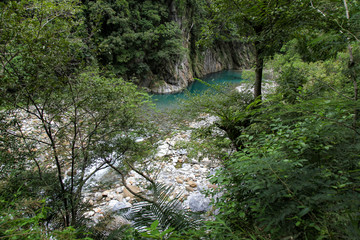 View of river at taroko National park landscape in Hualien,taiwan.