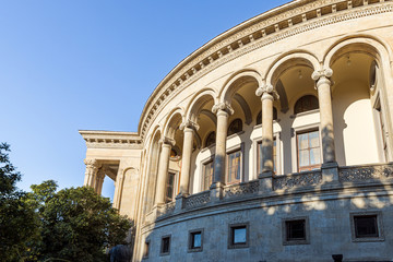 Fototapeta premium The Meskhishvili Theatre building in the old part of Kutaisi in Georgia