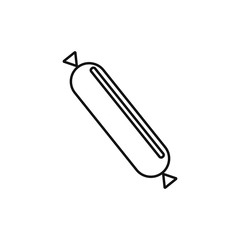 vector icon, with sausage shape
