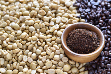 Coffee bean products of farmers.