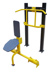 sports equipment on white