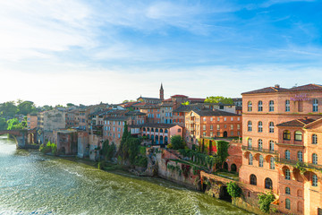 Albi in a summer sunny day,France