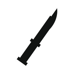 vector icon, shaped like a military knife