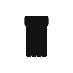 vector icon, with inflatable mattress shape