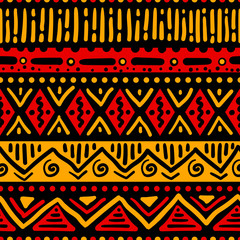 African colors ethnic art seamless pattern - 316555096