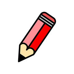 Pencil icon vector trendy design