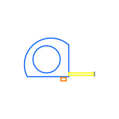 vector icon, with tape measure