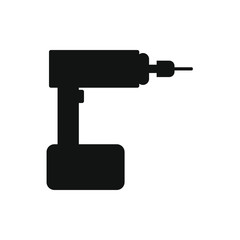 vector icon, with electric screwdriver shape