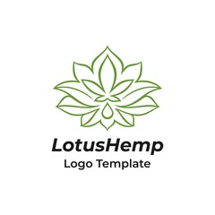 Lotus and Hemp Logo Template