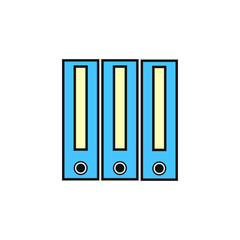 vector icon, in the form of file folders