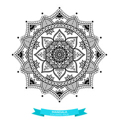Mandala decorative ornament. Can be used for greeting card, phone case print, etc. Hand drawn background