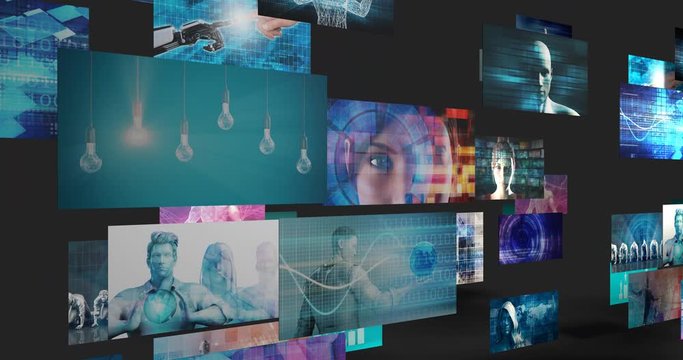 Creative Technology Idea and Digital Lifestyle Looping