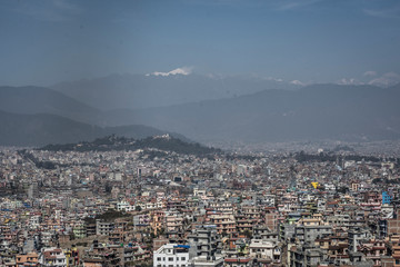 Fototapeta na wymiar Kathmandu, Nepal panoramic view