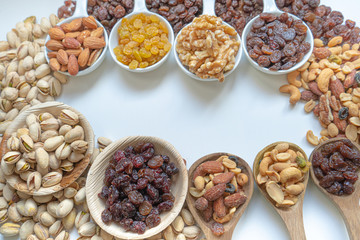 many nuts healthy fat and protein food and snack, ketogenic diet food