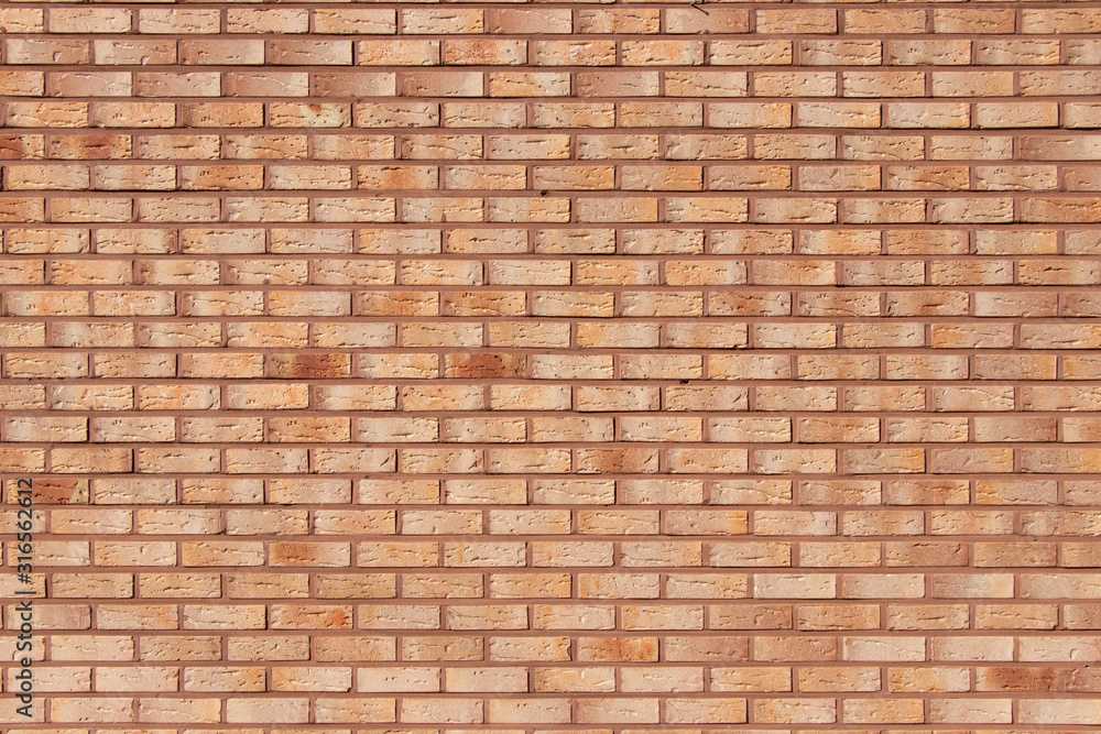 Wall mural Grunge old red brick pattern wall textured background.