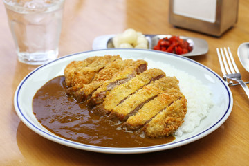 katsu curry, japanese curry with pork cutlet